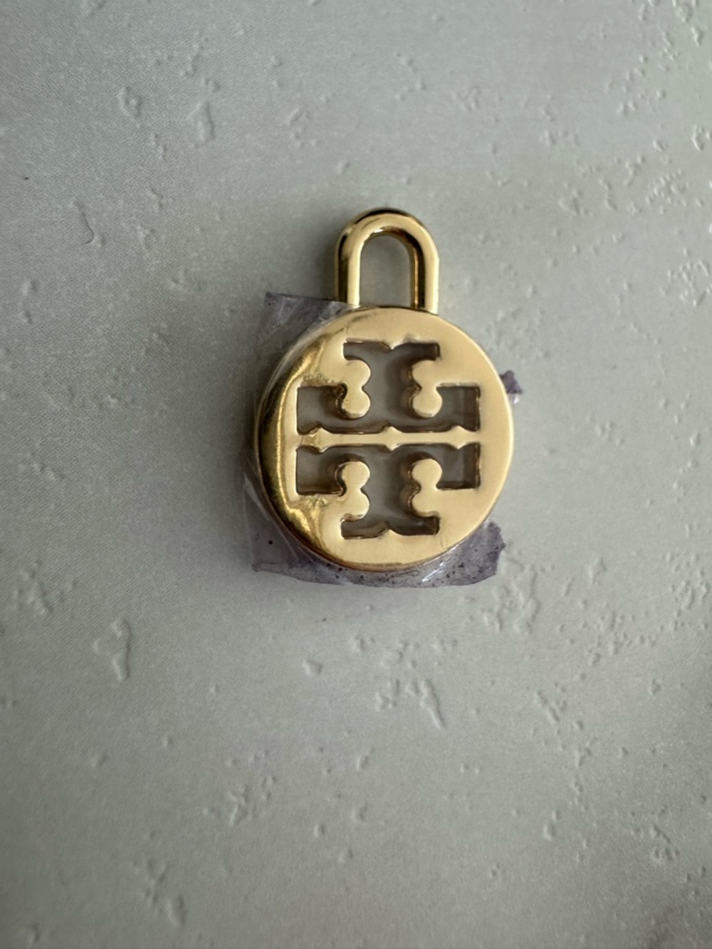 Tory Burch Small Gold Logo Padlock Charm